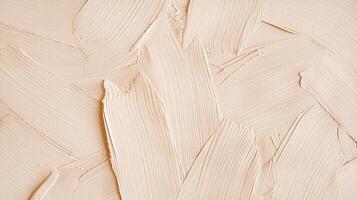 Textured Beige Cream Abstract Pattern with Smooth Brush Strokes and Neutral Background photo