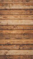 Natural Wooden Plank Wall Texture with Rustic Brown and Beige Tones for Background or Design Use photo