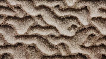 Closeup of Intricate Natural Sand Patterns with Layered Texture Representing Desert Landscapes photo