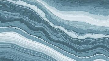 Abstract Blue and White Marble Pattern with Fluid Swirls and Natural Stone Look on Smooth Background photo