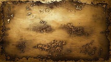 Textured Metallic Gold Background with Distressed Surface and Rustic Aged Patterned Edges photo