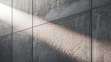 Textured Concrete Wall with Subtle Light and Shadow Patterns in Minimalist Setting photo