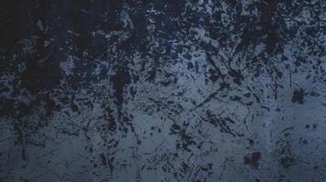 Dark Abstract Textured Background with Blue and Black Gradient and Grunge Rough Surface Details photo