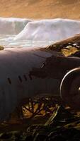 plane crashed on a mountain video