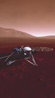 Insight Mars exploring the surface of red planet. Elements furnished by NASA. video