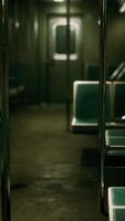 Subway wagon is empty because of the coronavirus outbreak in the city video
