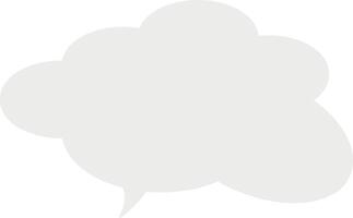 Graphic empty speech bubble placeholder vector