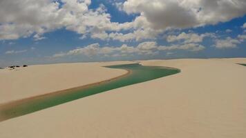 Awesome Summer Beach in Lencois Maranhenses Maranhao Brazil. photo