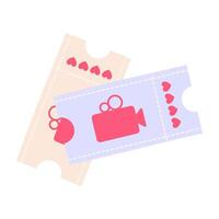 Whimsical Valentines Day Symbols and Message. vector