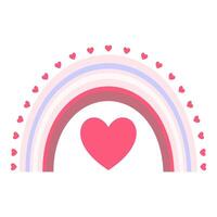 Whimsical Valentines Day Symbols and Messages vector