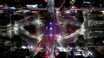Above view of Obelisk Square in Buenos Aires Buenos Aires Argentina. photo