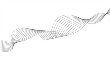 Futuristic concept of smooth wave blend lines technology. abstract illustration for digital art, web design, advertising. vector