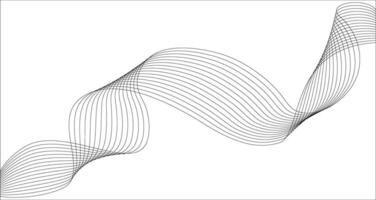 Dynamic wavy lines .Abstract smooth wave lines background for technology, science, innovation concepts. vector