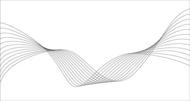 Trendy geometric background of smooth wave blend lines. illustration for banners, posters, covers. Abstract modern design. vector