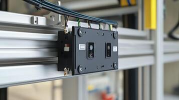 Automated industrial production line using computer vision system photo
