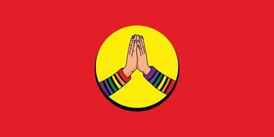 LGBT pride design symbolizes unity and acceptance, merging spirituality with inclusive advocacy vector