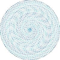 Abstract circular, radial, radiating lines element. Circular, concentric circles vector