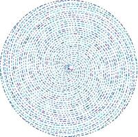 Geometric circle element. Circular, concentric and radial element vector