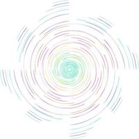 Abstract spiral curve on a white background. vector