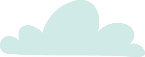 Cartoon cloud floating in the sky, representing concepts like weather, meteorology, climate, dreams, imagination and peacefulness, ideal for children's illustrations vector