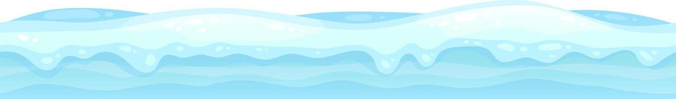 Soft light blue wave patterns create a seamless texture, perfect for enhancing backgrounds, textiles, packaging, and a variety of modern design applications vector