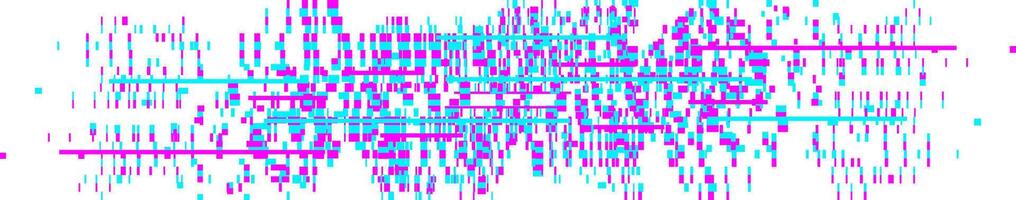 Abstract pixel sorting background with blue and magenta glitch stripes creating a distorted digital pattern, ideal for technology, cyberpunk, or data corruption themes vector