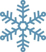 Stylized six pointed snowflake featuring small circles at the tips of its branches, creating an enchanting and festive winter atmosphere perfect for seasonal celebrations vector