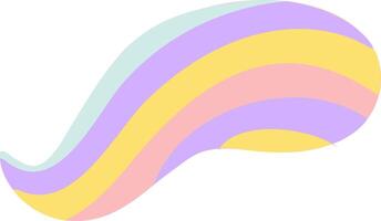 Pastel colored abstract wave creating a dynamic and vibrant design element is perfect for modern and trendy projects, adding a touch of elegance and sophistication vector