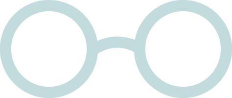 Light green round eyeglasses frame, isolated against a clean white background, symbolizes vision, wisdom, and intelligence while embodying style and modern fashion in accessories vector