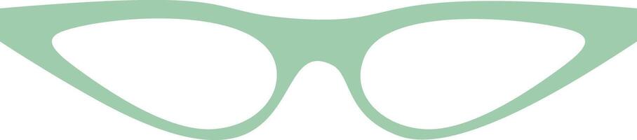 Stylish cat eye glasses with a pastel green frame add a touch of elegance and sophistication, perfect for fashion forward individuals seeking a timeless accessory vector