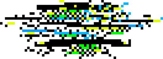 Colorful pixelated glitch art forms an abstract and chaotic digital pattern, capturing the essence of technology, disruption, and modern artistic expression in vibrant detail vector