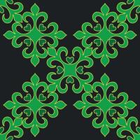 Tatar seamless pattern. Islamic tulip, floral geometry vector