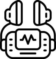 Defibrillator Icon. Automated external defibrillator icon vector