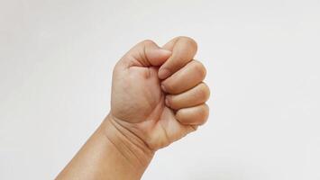 Hand human expression gestures doodle. Language of communication poses isolated on white background photo