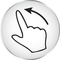 Gesture, swipe and flick icons vector