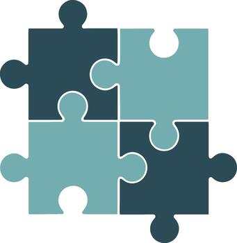 Puzzle Gradient Style vector