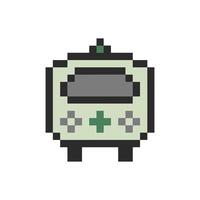 ambulance vehicle retro vector