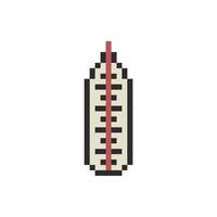 thermometer pixel art retro vector