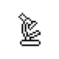 microscope pixel art vector