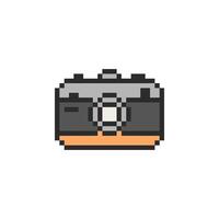 cool camera pixel art vector