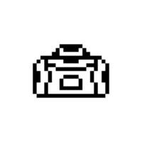 baggage outline pixel vector