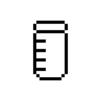 glass container measure vector