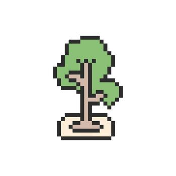 árbol en un parque vector