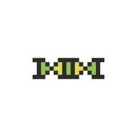 genetic helix pixel vector