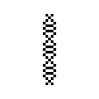 helix shape pixelated vector
