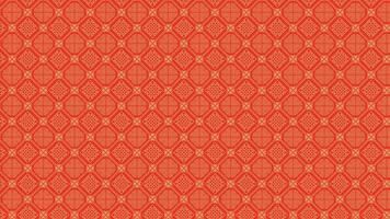 Chinese geometric pattern texture with yellow lines on red background vector