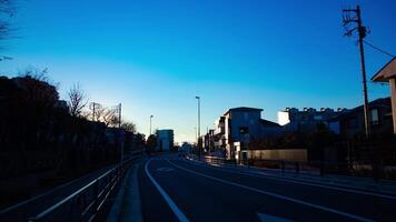 Sunset time lapse on the downtown street in Tokyo video