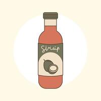 syrup element ramadhan illustration vector