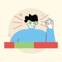 perfect abstract people element illustration vector