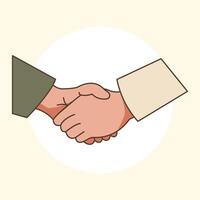 shake hands element ramadhan illustration vector
